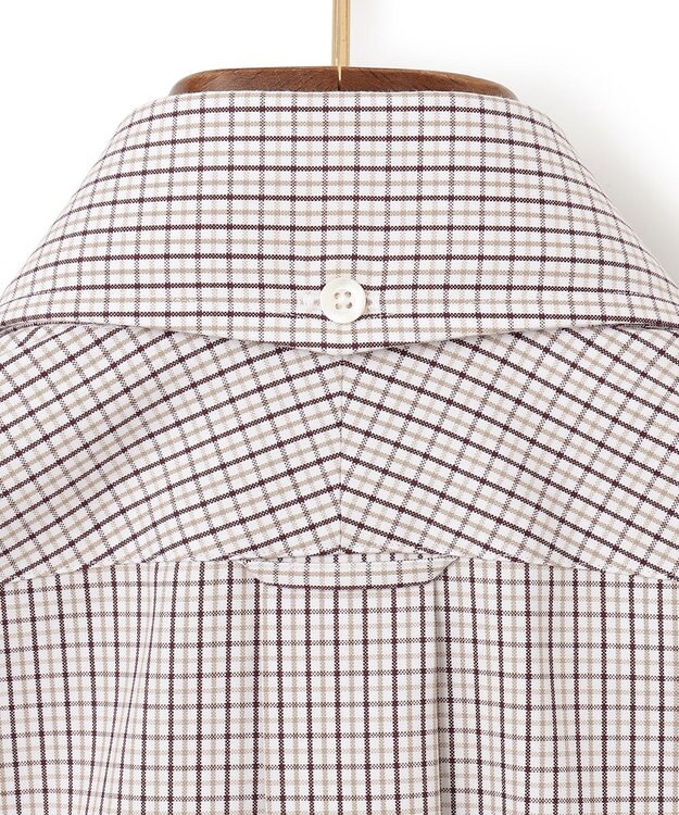 J.PRESS MEN 【PREMIUM PLEATS / 形態安定】タッタソールチェック シャツ / B.D. ベージュ系3