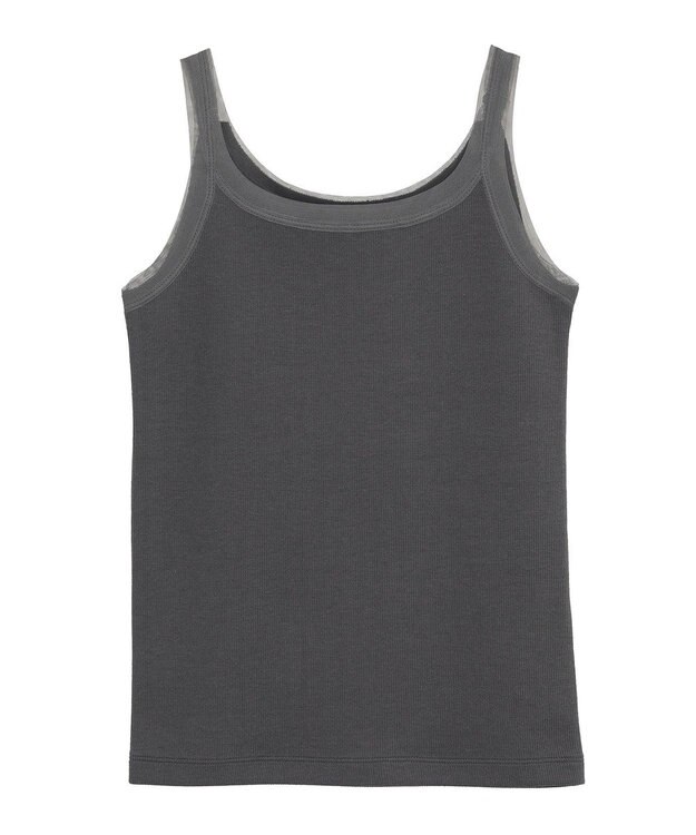 AMERICAN HOLIC チュールキャミタンクトップ Charcoal Gray
