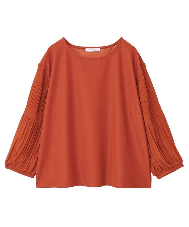 Green Parks マジョリカ袖カットプルオーバー Terracotta