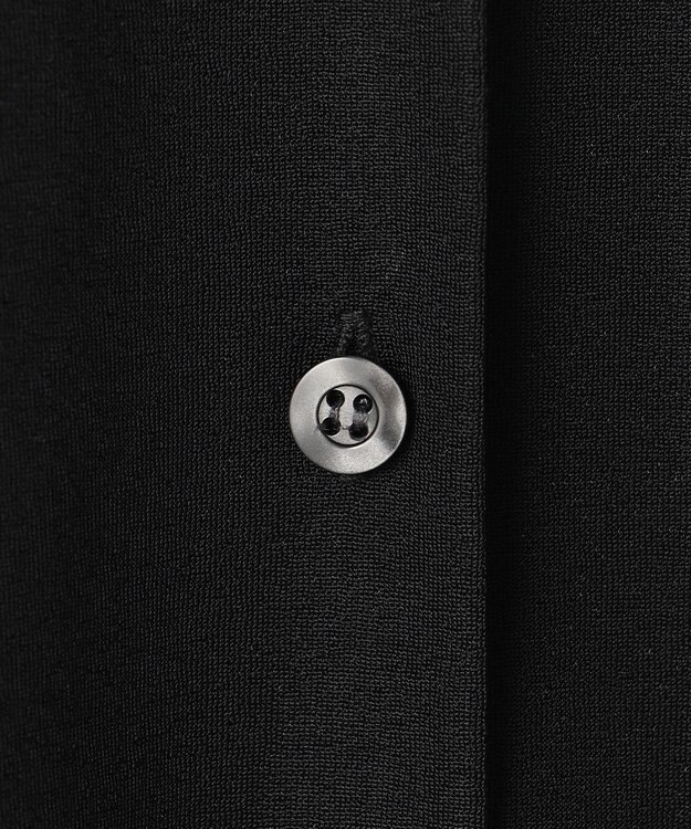 uncrave トリコットシフォン ロングシャツ ブラック