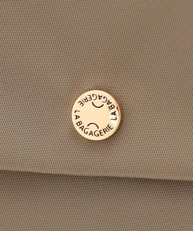 LA BAGAGERIE ダブルフロントポケット2WAYショルダー グレージュ