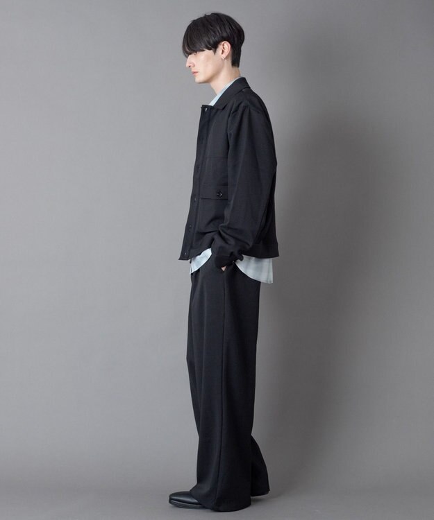 WEGO 【ユニセックス着用ITEM】ダブルポケットショートジャケット ブラック