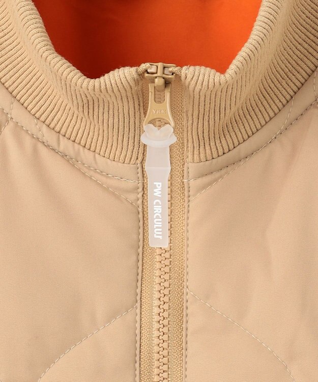 PW CIRCULUS 【ベストにもなる！袖2WAY】【WOMEN】ひょうたんキルティング中綿ブルゾン ベージュ系