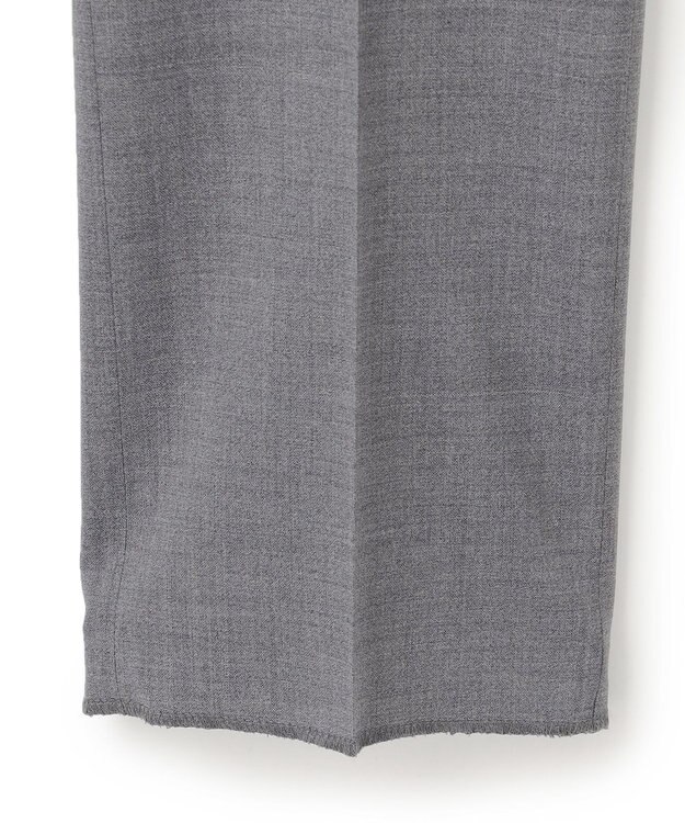 J.PRESS MEN 【KING SIZE】【Peppin Merino Comfort】【ウォッシャブル可 / 折り目加工】プレーンウィーヴ スラックス / ノータック ライトグレー系