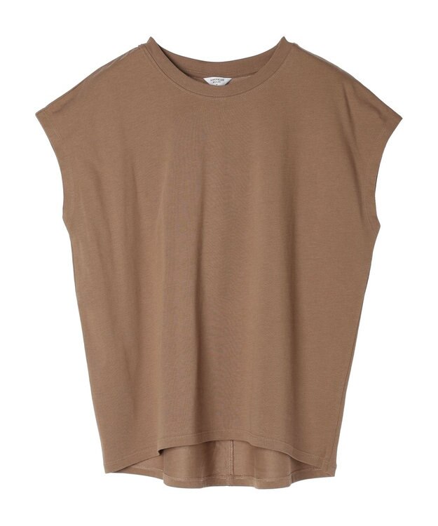 AMERICAN HOLIC 接触冷感フレンチスリーブカットプルオーバー Camel