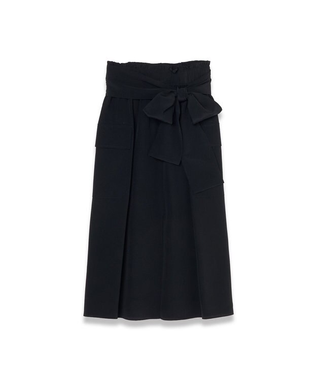 JOSEPH クレープドソワ　スカート Black