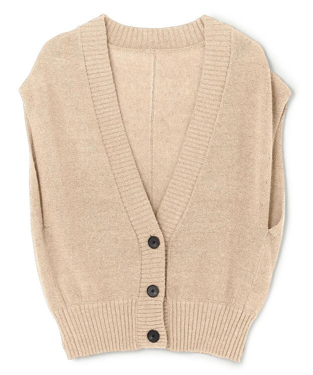 uncrave ラミーリネンニット ベスト ベージュ