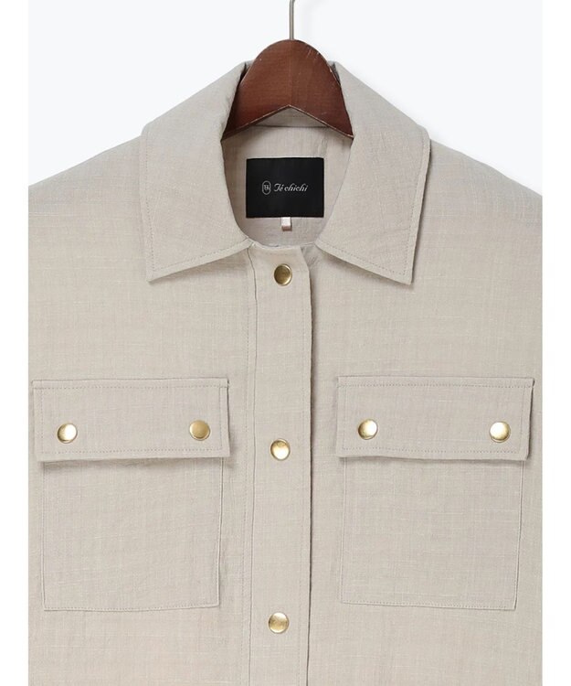 Te chichi リネンライクWポケットジャケット ベージュ