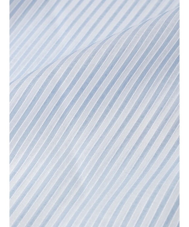 earth music&ecology 袖スリットリボンロングシャツ Sax