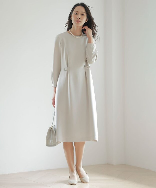 J.PRESS LADIES 【3way】2連パール ネックレス シルバー系