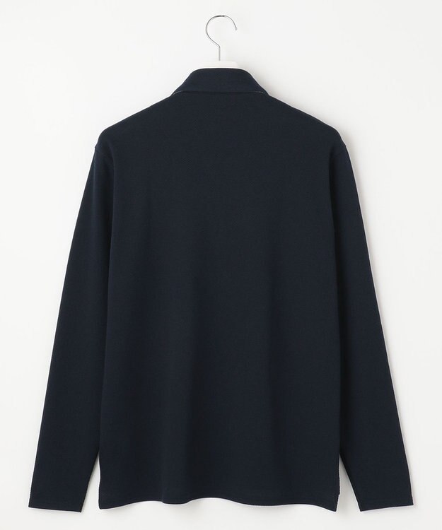 23区GOLF 長く愛せる定番人気！【MEN】【日本製】ハニカムカノコ 長袖ポロシャツ ネイビー系