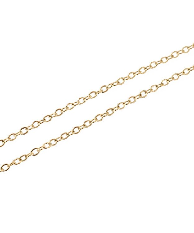 AMERICAN HOLIC ステンレスラウンドイニシャルネックレス S