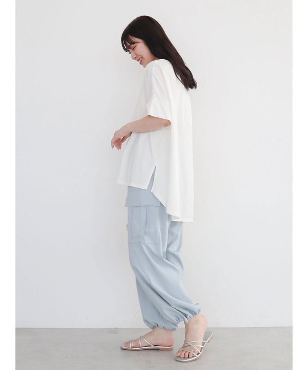 Green Parks 汗染み防止ドルマンバックタックプルオーバー Off White