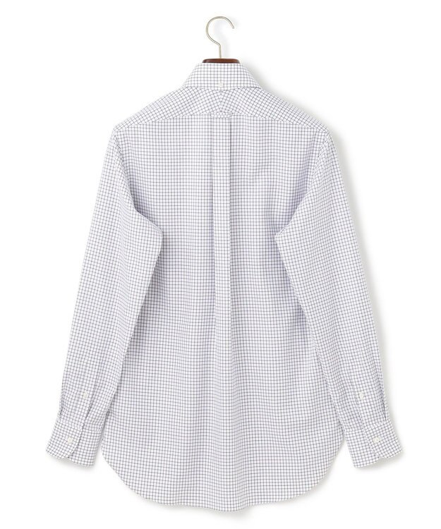 J.PRESS MEN 【KING SIZE】【PREMIUM PLEATS / 形態安定】スーピマコットンタッタソールチェック シャツ/B.D. パープル系3