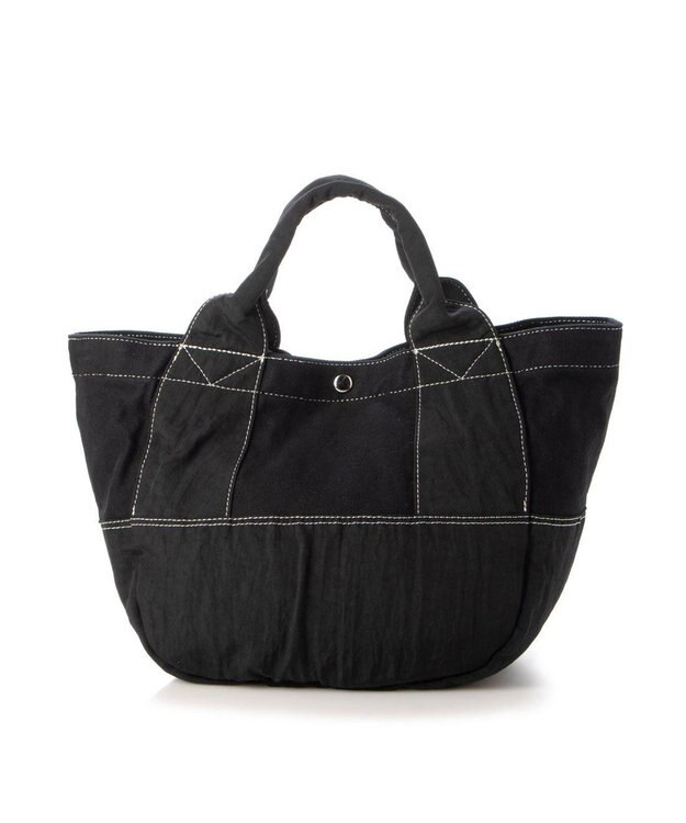 UNBILLION cachecache 製品洗いキャンバス×ナイロントートL ブラックブラック