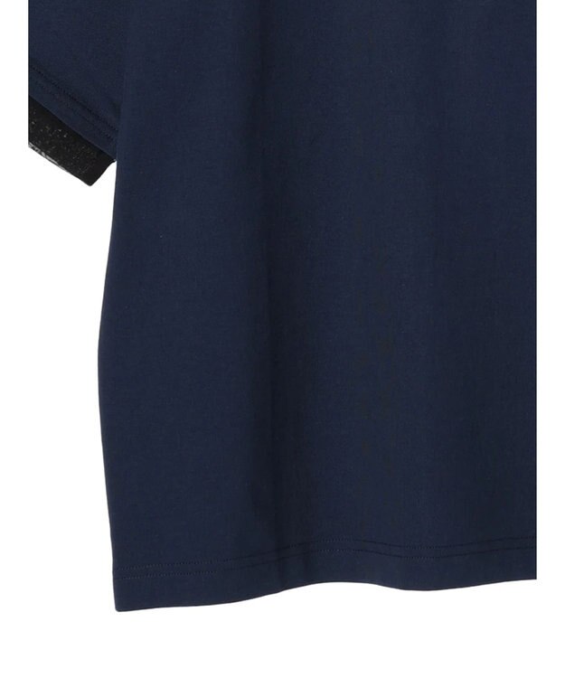 CRAFT STANDARD BOUTIQUE 【ＵＶカット】布帛切り替えプルオーバー Navy