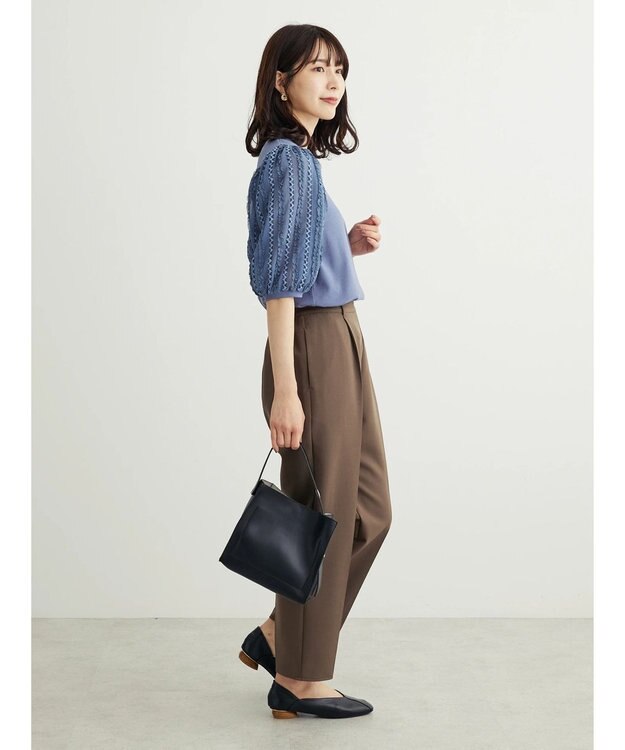 Green Parks きれいシルエットパンツ Khaki