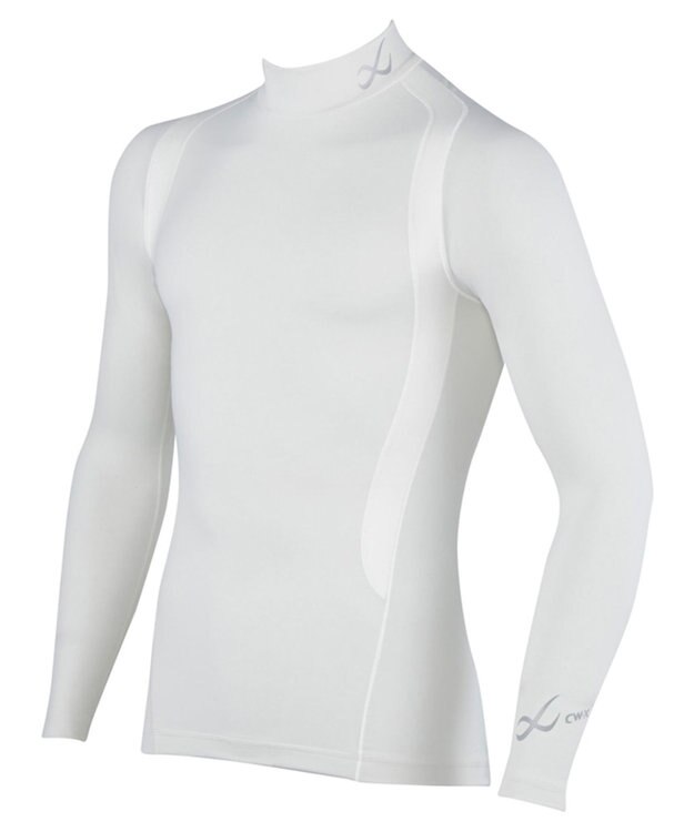 CW-X 【MEN】 CW-X 機能性トップス 【JYURYU TOP】 ハイネック 長袖 肩が動かしやすくなる 運動時の疲労を軽減 ゴルフ 球技 マラソン JAO009 /ワコール アイボリー