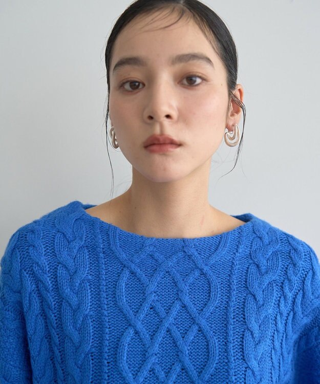 YECCA VECCA ケーブルニット Blue