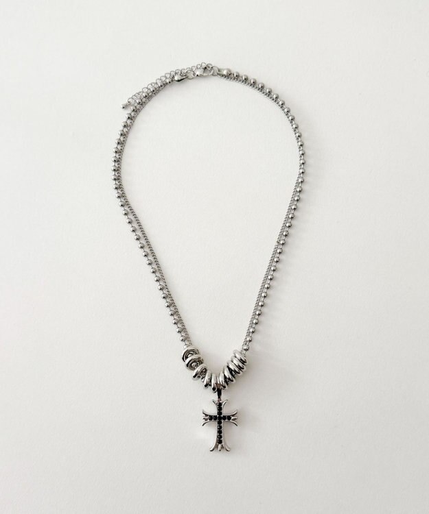 WEGO Lリングモチーフボールチェーンネックレス 柄1