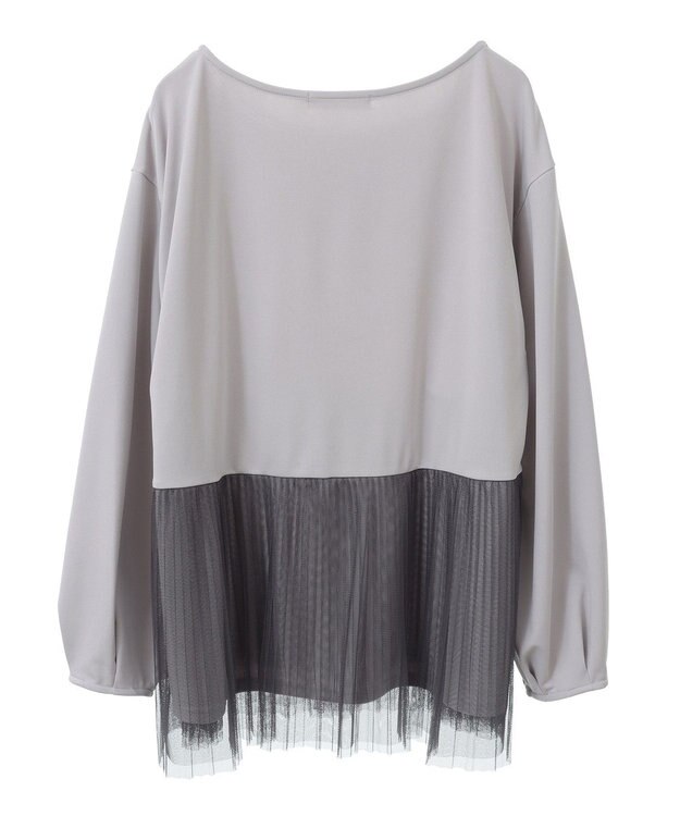 Green Parks プリーツチュールドッキングプルオーバー Gray