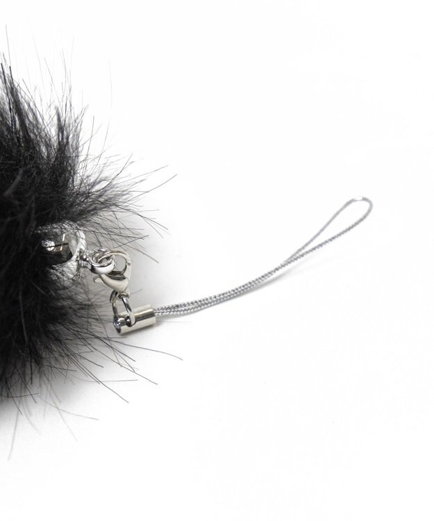 WEGO ミニファーしっぽキーホルダー ブラック