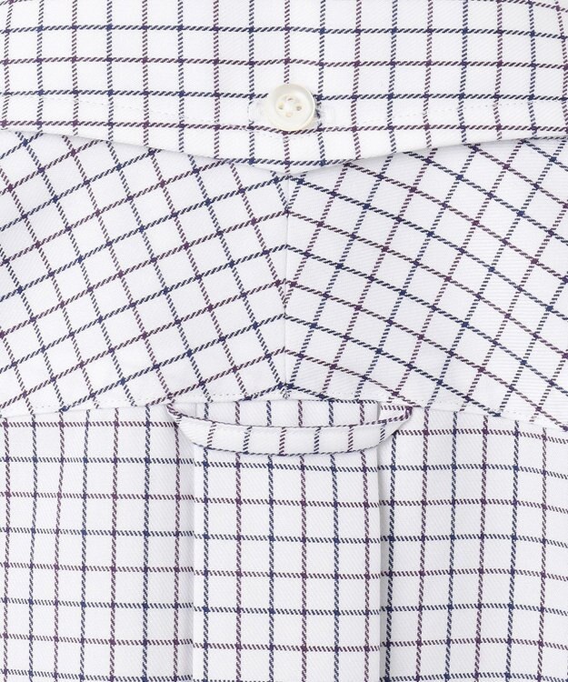 J.PRESS MEN 【KING SIZE】【PREMIUM PLEATS / 形態安定】スーピマコットンタッタソールチェック シャツ/B.D. パープル系3