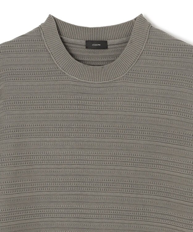 JOSEPH HOMME フレスコクレープ　クルーネックニット カーキ系