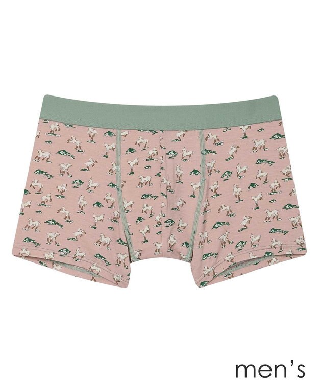 une nana cool メンズボクサーパンツ MADE WITH LIBERTY FABRIC スモークピンク