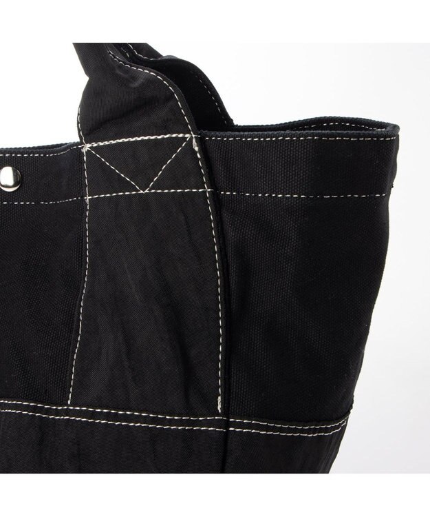 UNBILLION cachecache 製品洗いキャンバス×ナイロントートL ブラックブラック