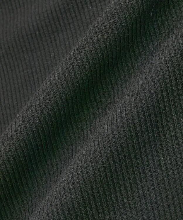 earth music&ecology リブタートルネックプルオーバー Black