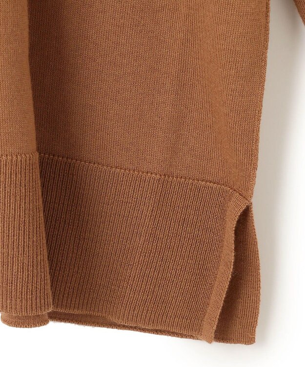 BEIGE， 【S-size】LA MONNAIE / クルーネックニット Red×Camel