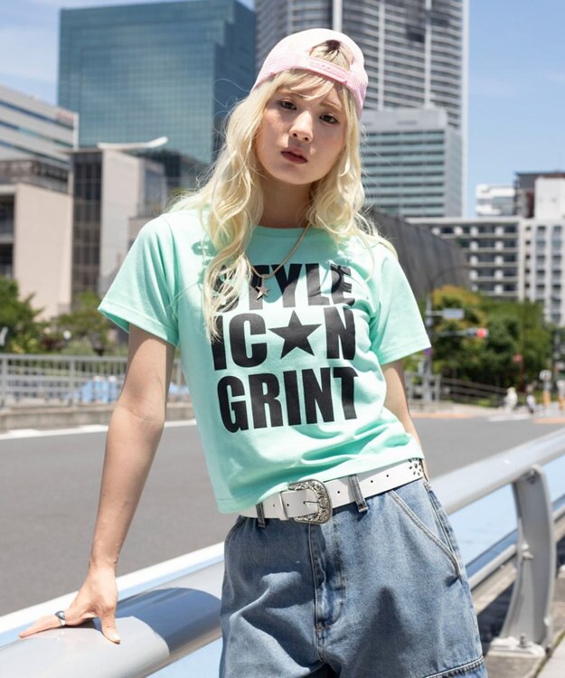 WEGO カラーロゴT グリーン