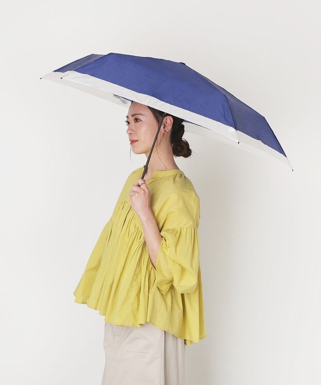 MOONBAT Magical tech(マジカルテック) 超軽量 折りたたみ傘 72g 55cm 大きめ ヘムボーダー UV ディープブルー