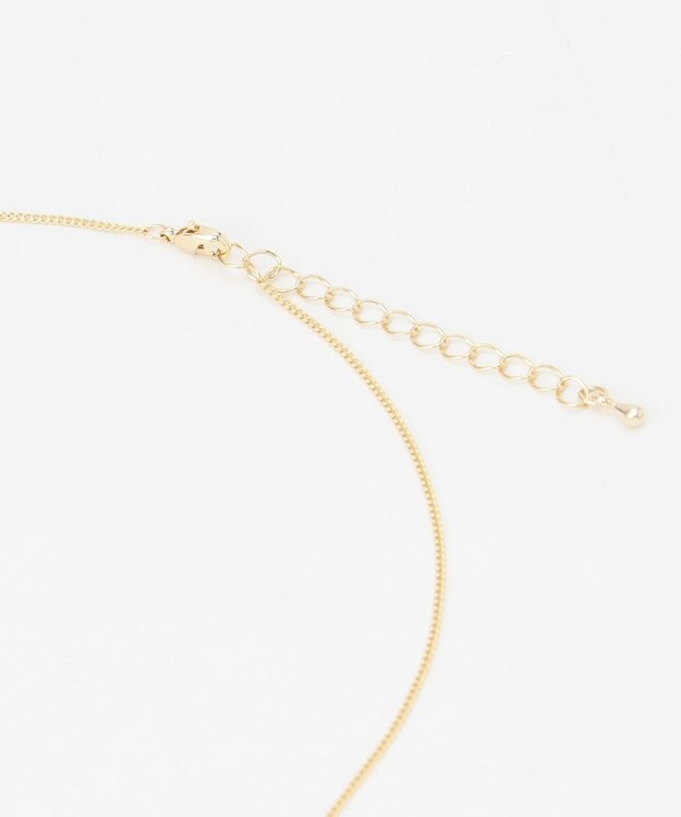 ANY ダブルリングネックレス ブラウン