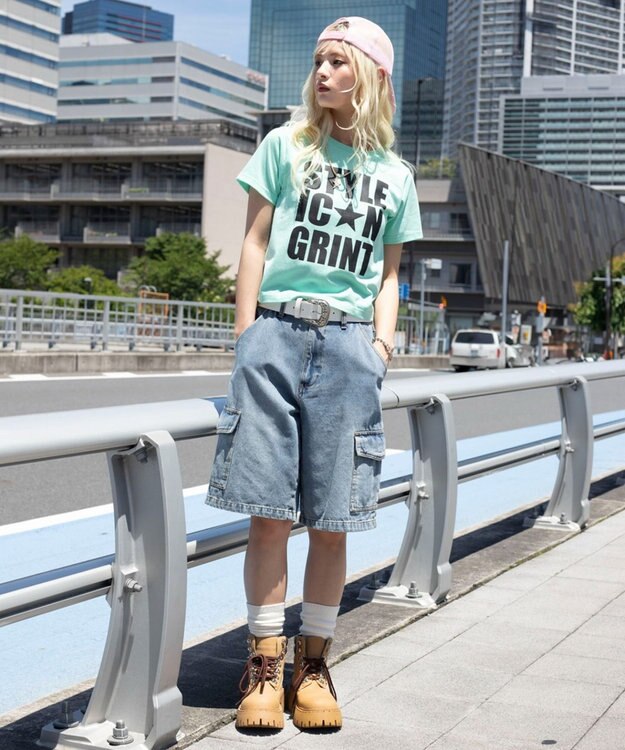 WEGO カラーロゴT グリーン