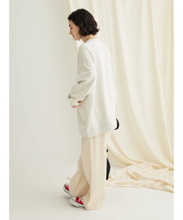 CRAFT STANDARD BOUTIQUE プリント裏毛ビッグプルオーバー Oatmeal