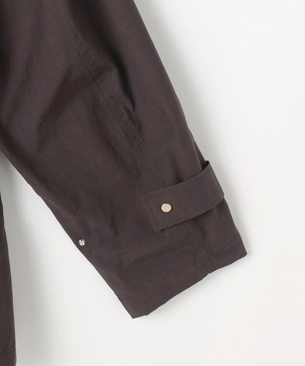 自由区 コットンリネンウェザーライト コート ブラウン