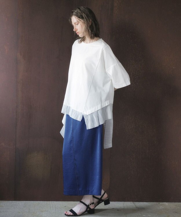 YECCA VECCA 裾アシメデザインプルオーバー White