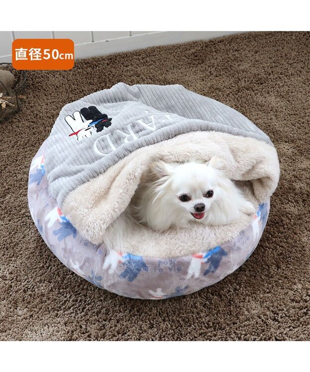 PET PARADISE リサとガスパール 丸型寝袋 遠赤外線 《であい柄》 50cm であい柄
