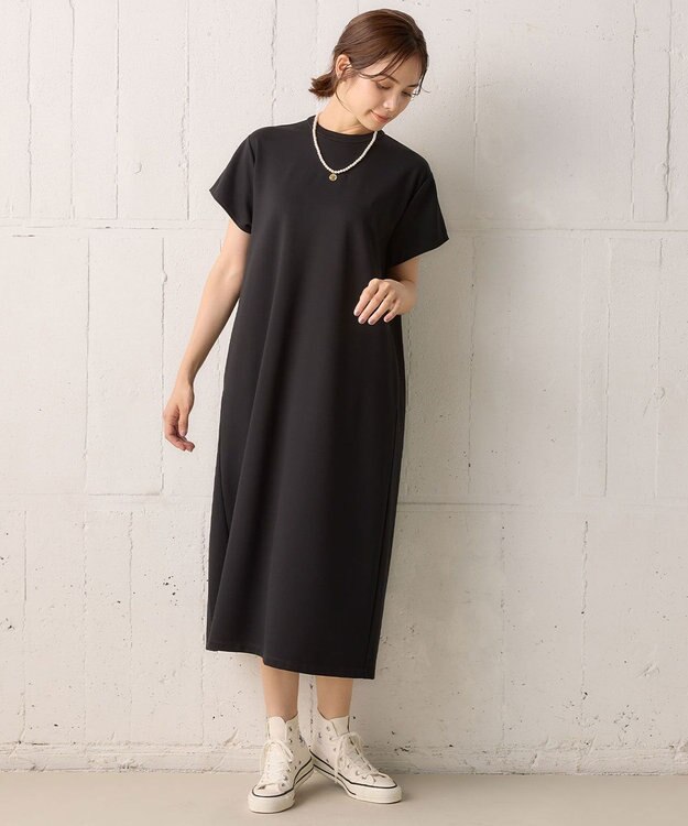 組曲 【WEB限定】バックギャザーＴワンピース ブラック系