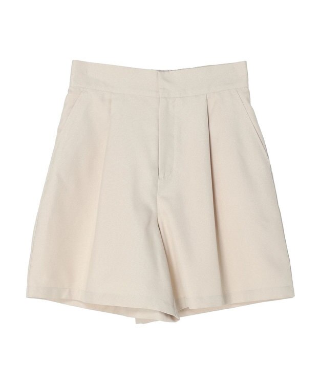 earth music&ecology タックショートパンツ Beige
