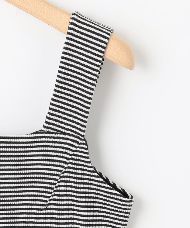 組曲 テレコスクエア タンクトップ ブラックボーダー系1