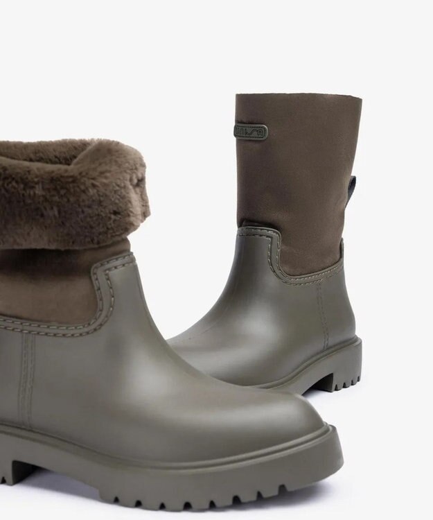 BONTRE 【UNISA/ウニサ】ファーラバーブーツ/GASCON-UA カーキ