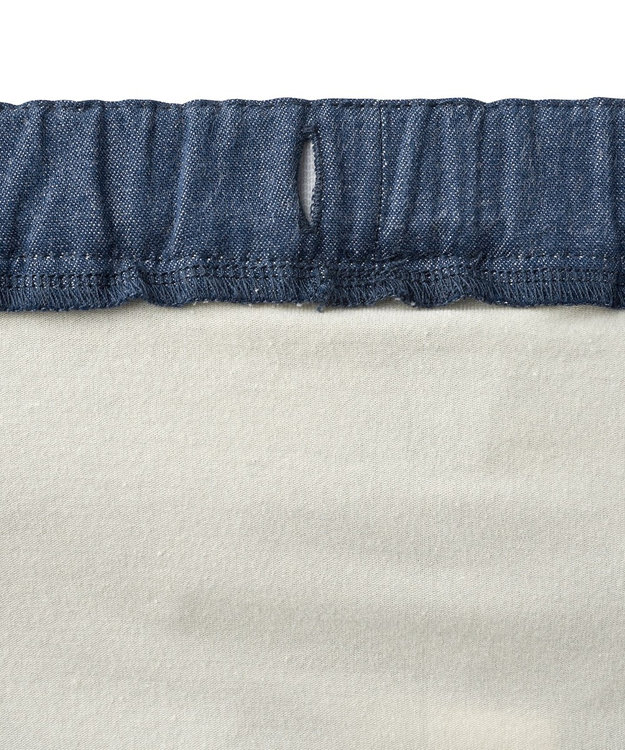 MIKI HOUSE HOT BISCUITS 【80-120cm】 デニム スカート付きパンツ 紺