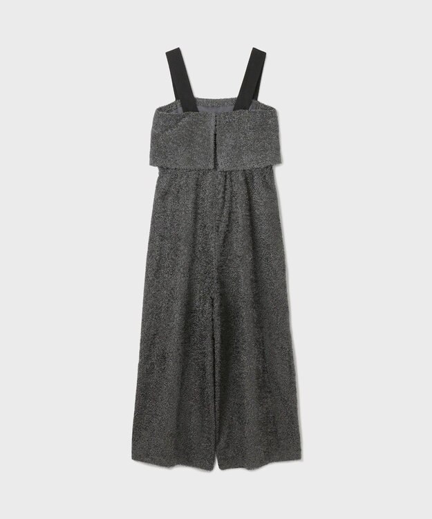 GRACE CONTINENTAL カットジャガードサロペット グレー