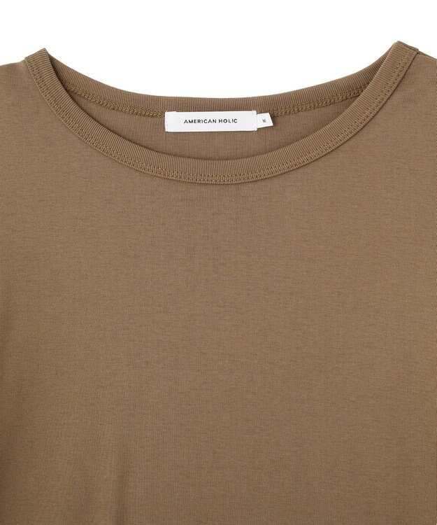 AMERICAN HOLIC 【2点セット】半袖Tシャツ＋チュールビスチェ Mocha