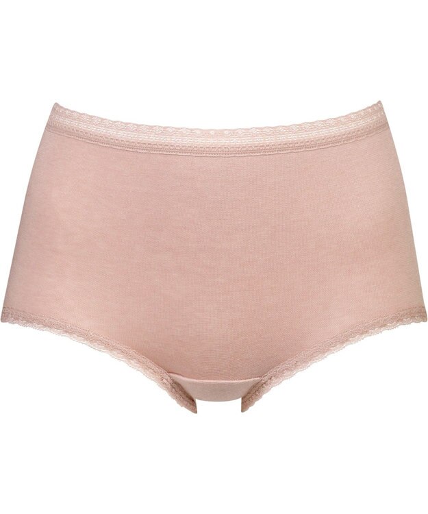 Wing ショーツ あったか裏起毛 綿混(身生地部) やさしい肌あたり はきこみ丈ふかめ 秋 冬 EC4023 ウイング／ワコール シェルピンク