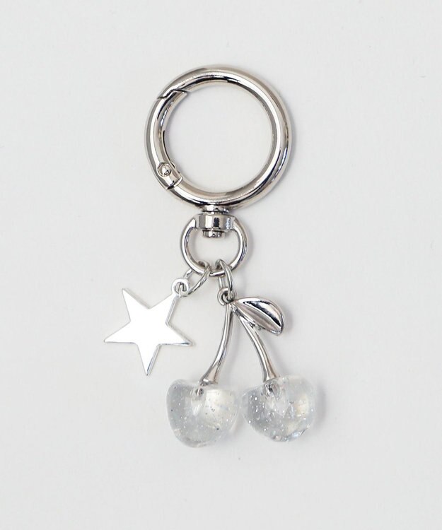 WEGO カラークリアチェリーキーホルダー 柄1