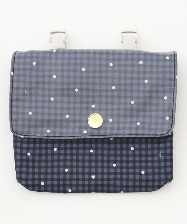 組曲 KIDS gingham K heart 移動ポシェット ネイビー系5